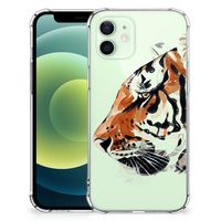 Back Cover iPhone 12 Mini Watercolor Tiger