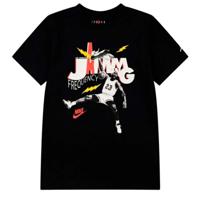 T-Shirt met Korte Mouwen voor kinderen Jordan Mj Jamming Ss Zwart Maat 13-15 Jaar