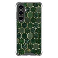 Samsung Galaxy S25 FE shockproof hoesje - Kubus groen