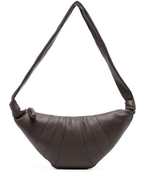 LEMAIRE sac Croissant médium en cuir - Marron