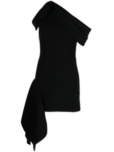 Maticevski robe mi-longue Rigor à coupe asymétrique - Noir