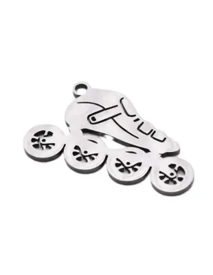 Sleutelhanger Geborsteld Staal (inline) Inline Skate Sleutelhanger Geborsteld Staal (inline) Inline Skate