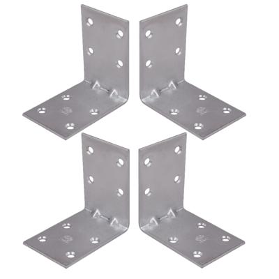 AMIG hoekankers/stoelhoeken - 40x - verzinkt staal - breedte 4cm - lengte 2 x 6cm