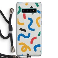 Illustratieve pop 2: Samsung Galaxy S10 Plus Transparant Hoesje met koord
