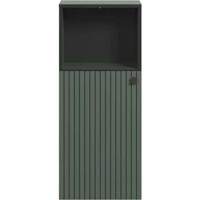 Badkameropbergruimte - Saliegroen en zwart decor - L40 x H95 x D31cm - PURE BLISS