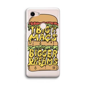 Big Macs Bigger Dreams: Google Pixel 3 Transparant Hoesje