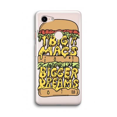 Big Macs Bigger Dreams: Google Pixel 3 Transparant Hoesje