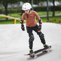 80 x 20 cm Skateboard voor Beginners Complete Cruiser met ABEC-7 Kogellagers 7-Laags Longboard Esdoornhout Zwart