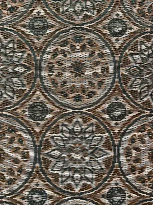 Blommie&apos;s Lifestyle buitenkleed rechthoek 60x180cm bruin, turquoise