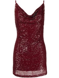 In The Mood For Love robe courte à sequins - Rouge