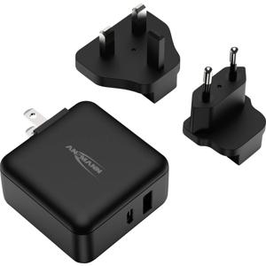 Ansmann Travel Charger TC230PD USB-oplader 30 W Thuis, Binnen Aantal uitgangen: 2 x USB-C, USB-A