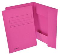 Class&apos;ex dossiermap, 3 kleppen, fuchsia