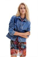 Spijkerjack met patch - BLUE - S