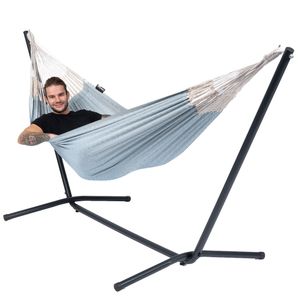 'Easy & Natural' Blue Eénpersoons Hangmatset - 120 kg - Blauw - Colombiaanse - Tropilex