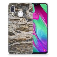 Samsung Galaxy A40 | TPU | Siliconen hoesje | Steen