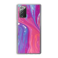 Paarse stroom: Samsung Galaxy Note 20 / Note 20 5G Transparant Hoesje