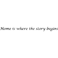 Home is where - Muursticker - thumbnail