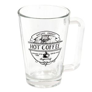 Clayre & Eef Mok 250 ml Glas Hot Coffee Koffiemok Transparant Koffiemok