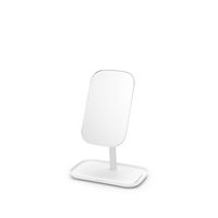 Brabantia spiegel met accessoire schaal white