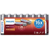 PHILIPS Voordeelverpakking AA-Batterijen - 16 Stuks - Alkaline Batterijen - LR6 - Houdbaar tot 10 Jaar - thumbnail