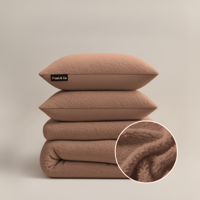 Dekbedovertrek Teddy - Zacht Roze - Eenpersoons (140x200 Cm) - Roze Microvezel Teddy - Effen - Fresh And Co - Dekbed-Discounter.nl