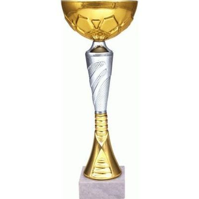 Viking Choice Metalen beker goud-zilver 9044A Viking Choice Metalen beker goud-zilver 9044A