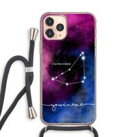 Sterrenbeeld - Donker: iPhone 11 Pro Transparant Hoesje met koord