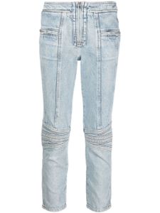 ISABEL MARANT jean court à détails de zips - Bleu