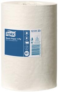 Poetspapier Tork Basic mini M1 centerfeed 1-laags 120m wit 120123