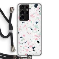 Terrazzo N°3: Samsung Galaxy S21 Ultra Transparant Hoesje met koord Terrazzo N°3: Samsung Galaxy S21 Ultra Transparant Hoesje met koord