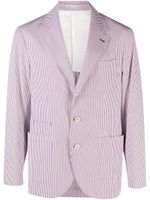 Brunello Cucinelli blazer à simple boutonnage - Blanc