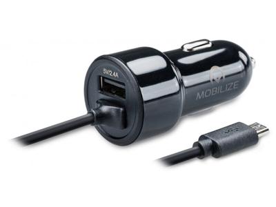 Mobilize Mobilize Car Charger USB + Micro USB 24W 1m. Black