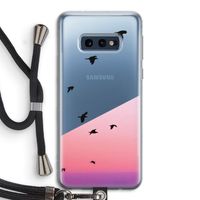 Fly away: Samsung Galaxy S10e Transparant Hoesje met koord
