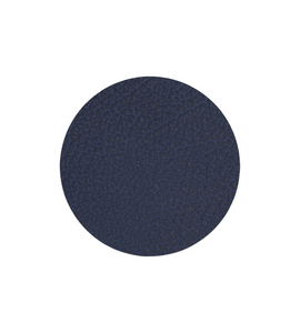 LIND DNA - Glass Mat Circle - Onderzetter 10cm Hippo Navy Blue