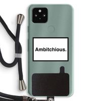 Ambitchious: Pixel 5a 5G Transparant Hoesje met koord