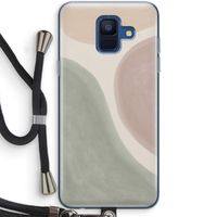 Geo #6: Samsung Galaxy A6 (2018) Transparant Hoesje met koord