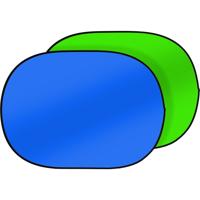 Bresser TR-3 180x240cm Inklapbare Achtergrond 2-zijdig groen/blauw OUTLET