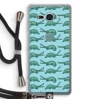Kroko: Sony Xperia XZ2 Compact Transparant Hoesje met koord