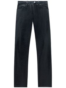 Courrèges pantalon en vinyle à poches multiples - Noir