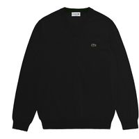 Lacoste Organic Cotton V-Neck Sweater