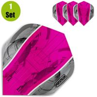 Pentathlon Pentathlon Silver Edge Dartflights - Roze