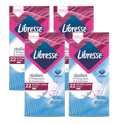 Libresse Dailies Fresh Extra Long Inlegkruisjes Multiverpakking