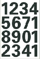 HERMA Numbers 25mm 0-9 weatherproof film black 1 sheet zelfklevende letter/cijfer - thumbnail