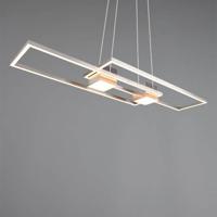 Trio Led hanglamp kantoorAlbany rvs - 347710407
