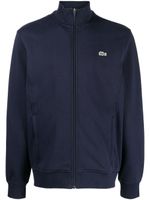 Lacoste cardigan zippé à patch logo - Bleu