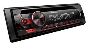 Pioneer DEH-S420BT Autoradio Rood met CD Tuner-USB-Bluetooth