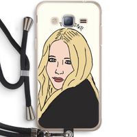 Mary Kate: Samsung Galaxy J3 (2016) Transparant Hoesje met koord