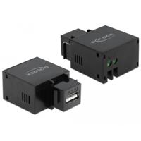 USB A naar 2-pins aansluitblok keystone