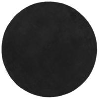 vidaXL Vloerkleed HUARTE laagpolig zacht wasbaar Ø 200 cm zwart - thumbnail