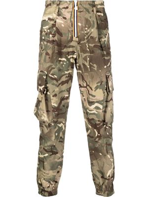 K-Way pantalon à imprimé camouflage - Vert